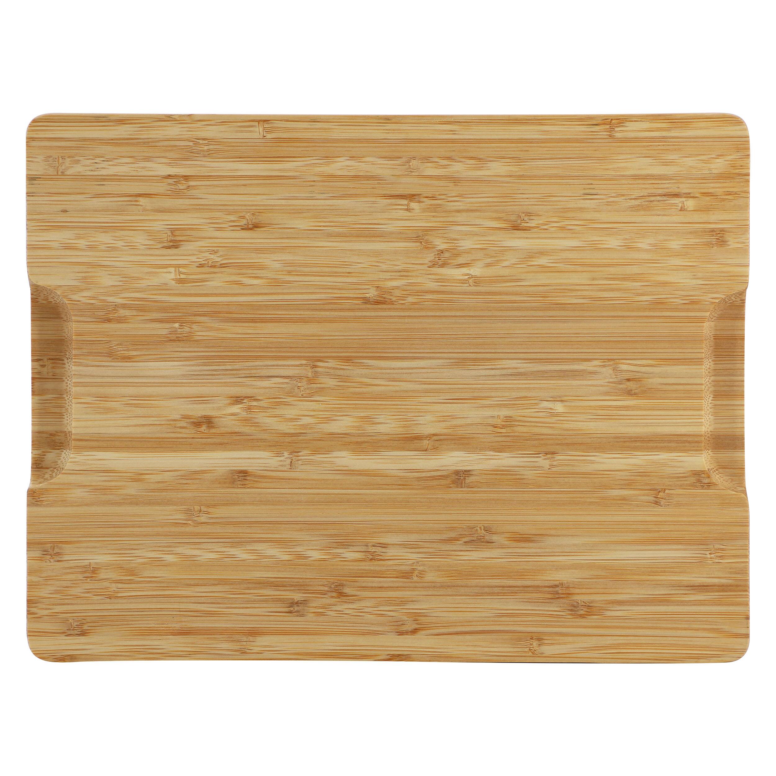 Alt View 4. MegaChef - MegaChef 3 Piece Natural Bamboo Cutting Board Set.