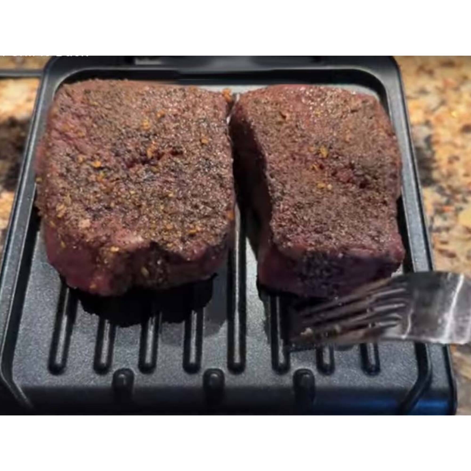 Alt View 4. George Foreman - Classic Plate Electric Indoor Grill and Panini Press - Black.