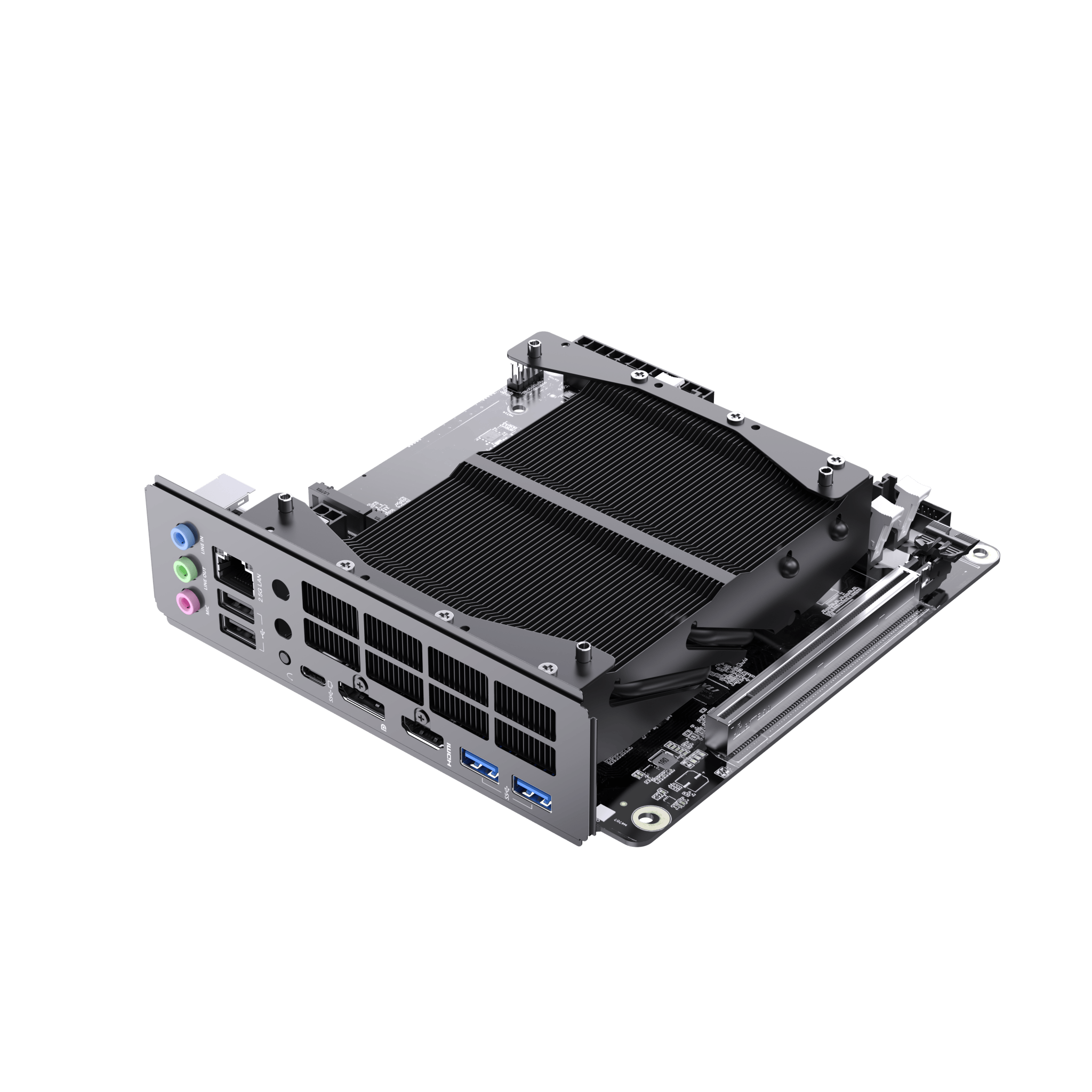Left. Minisforum - BD895I SE Motherboard (2-Year Quality Support), AMD Ryzen 9 8945HX, AMD Radeon 610M - Black.