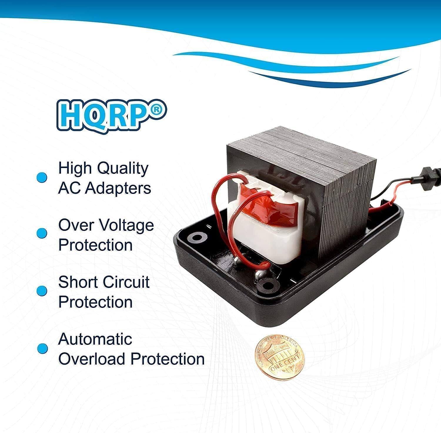 HQRP High Quality AC Adapters  
- Over Voltage Protection  
- Short Circuit Protection  
- Automatic Overload Protection  

SALRER ONECENT ONE