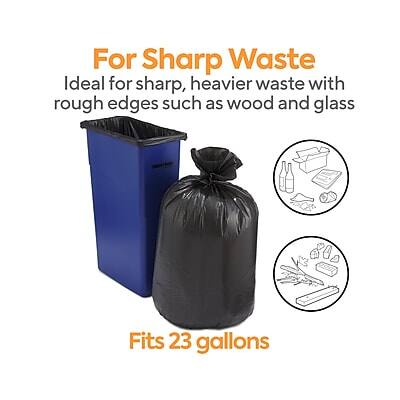 For Sharp Waste  
Ideal for sharp, heavier waste with rough edges such as wood and glass  
Fits 23 gallons