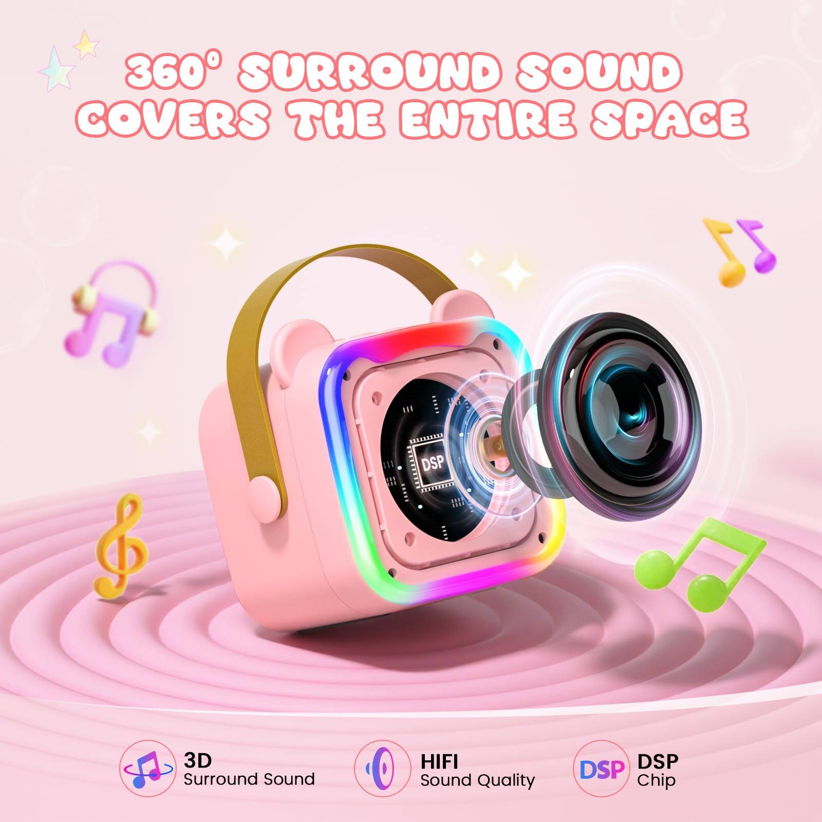 360° Surround Sound Covers the Entire Space

3D Surround Sound

HIFI Sound Quality

DSP Chip
