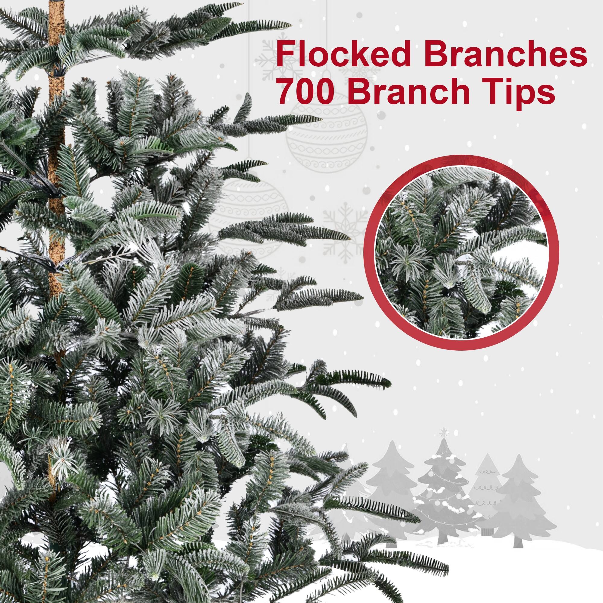 Flocked Branches  
700 Branch Tips