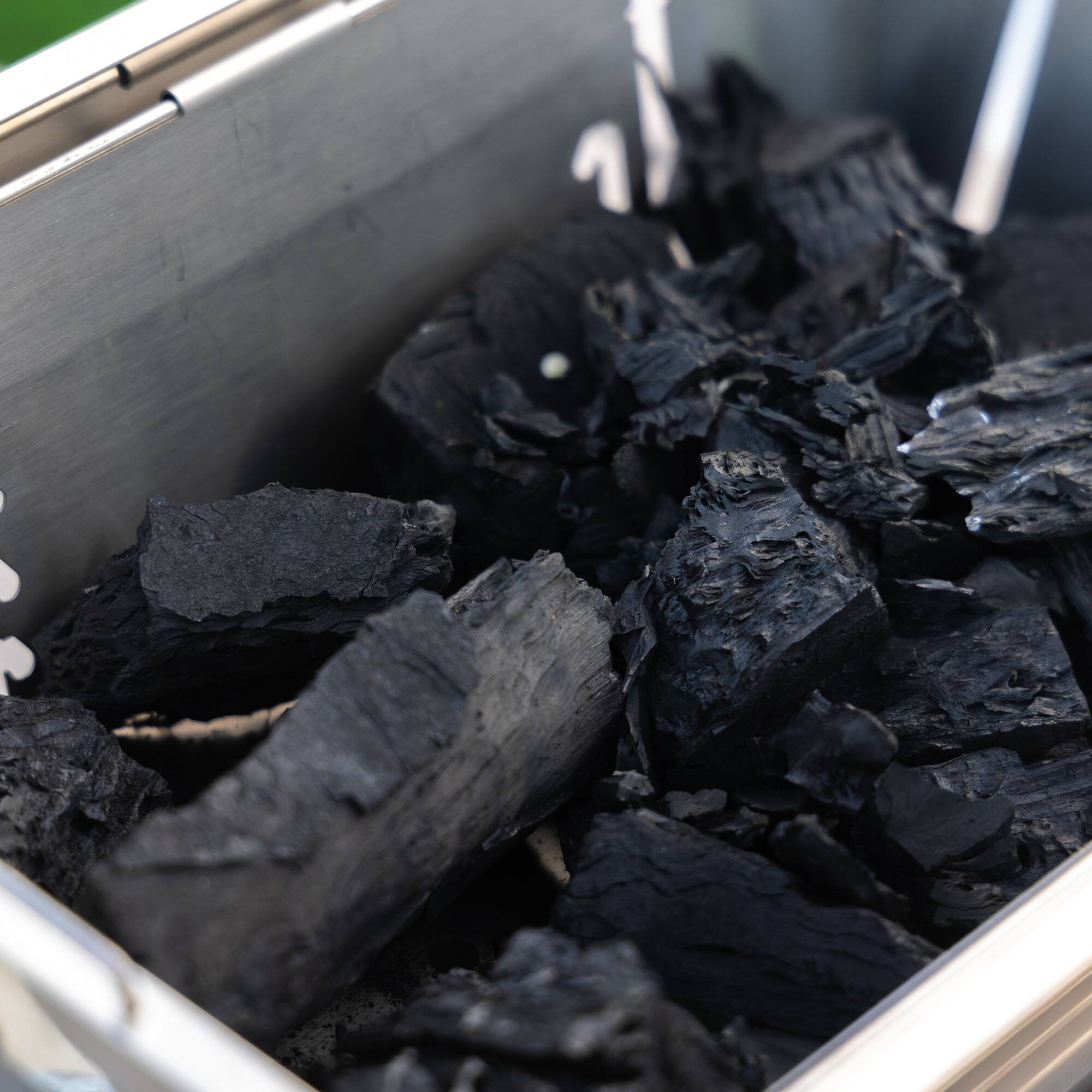 Alt View 5. Boyel Living - Foldable Portable Stainless Steel Charcoal BBQ Grill - Silver.