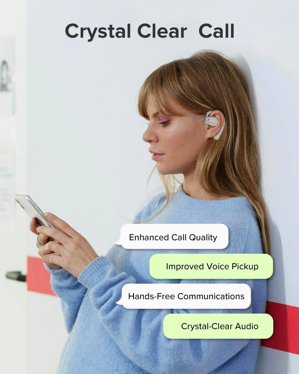 Crystal Clear Call

- Enhanced Call Quality
- Improved Voice Pickup
- Hands-Free Communications
- Crystal-Clear Audio