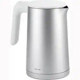 ZWILLING - Enfinigy Cool Touch 1-Liter Electric Kettle, Cordless Tea Kettle & Hot Water - Silver