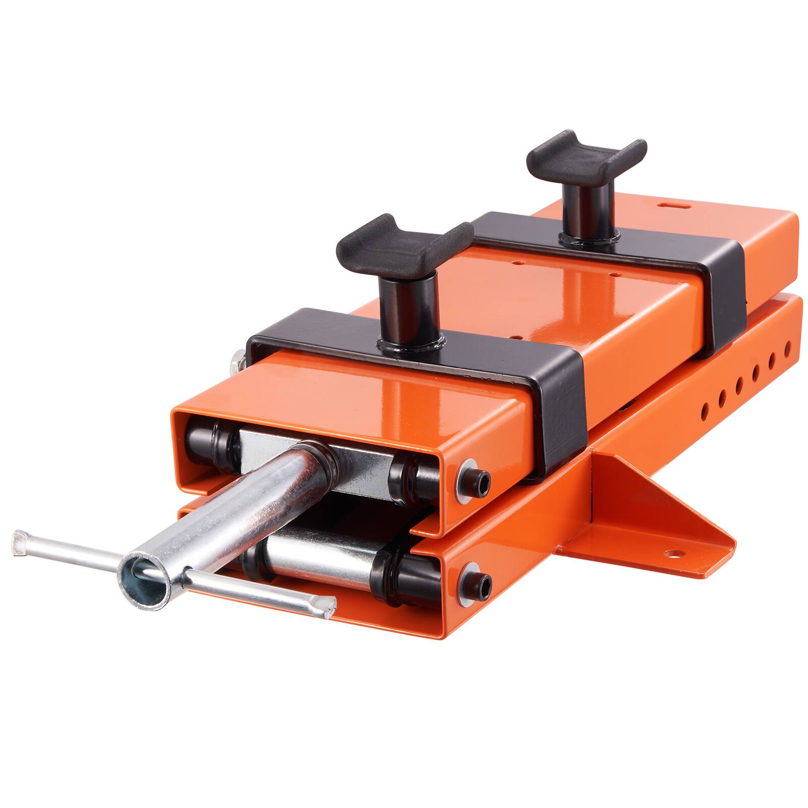 Alt View 5. VEVOR - Motorcycle Lift, 500 kg Motorcycle Center Scissor Lift Jack with Saddle & Safety Pin, Steel Motorcycle Jack Hoist Stand - Orange;Black.