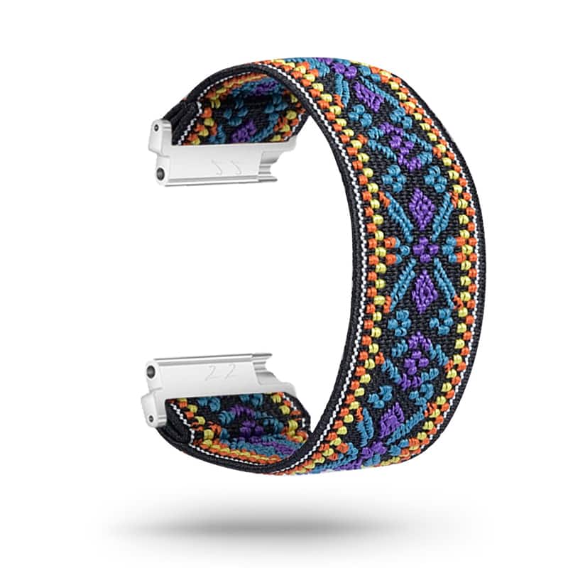 StrapsCo - Stretch Band Nylon Watch Strap For Fitbit Versa & Versa 2 - Purple Kaleidescope price history on PriceWatchPro