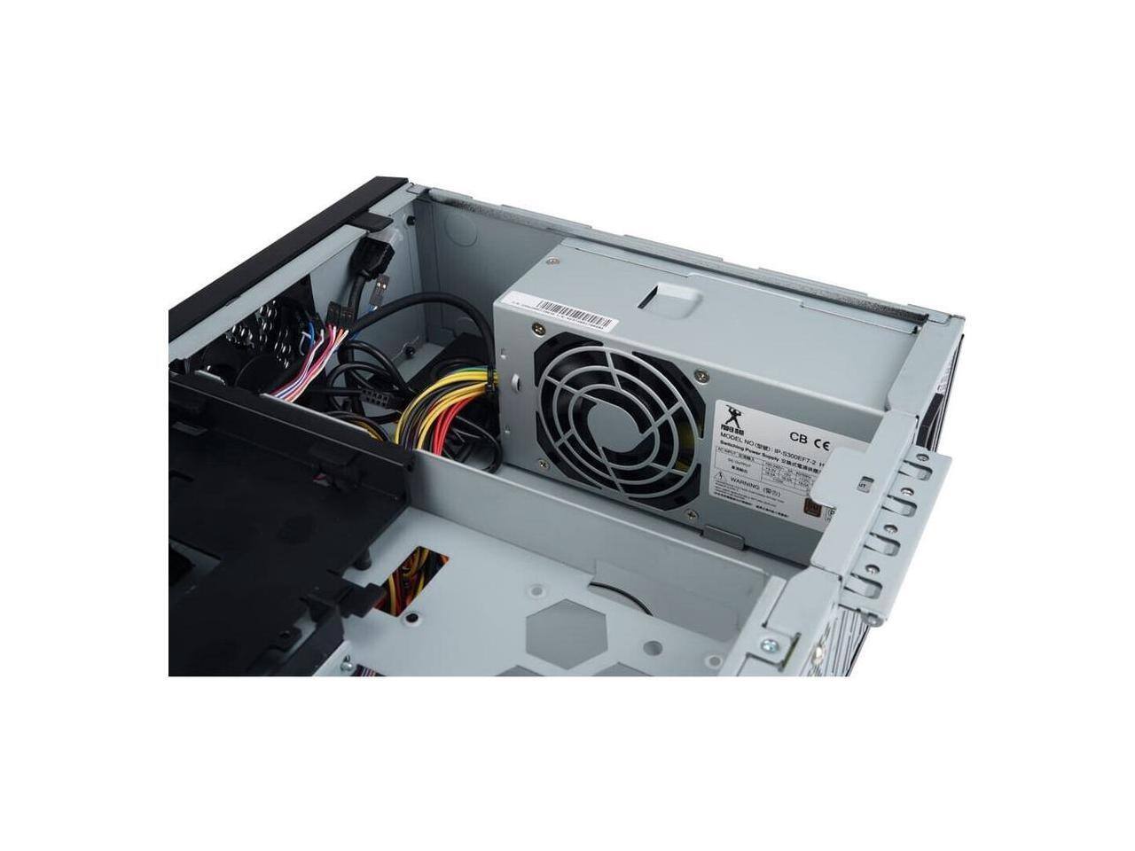 Alt View 1. In Win - In Win Computer Case - Desktop - Black - 300 W - Power Supply Installed - Micro ATX Motherboard Supported - Black.