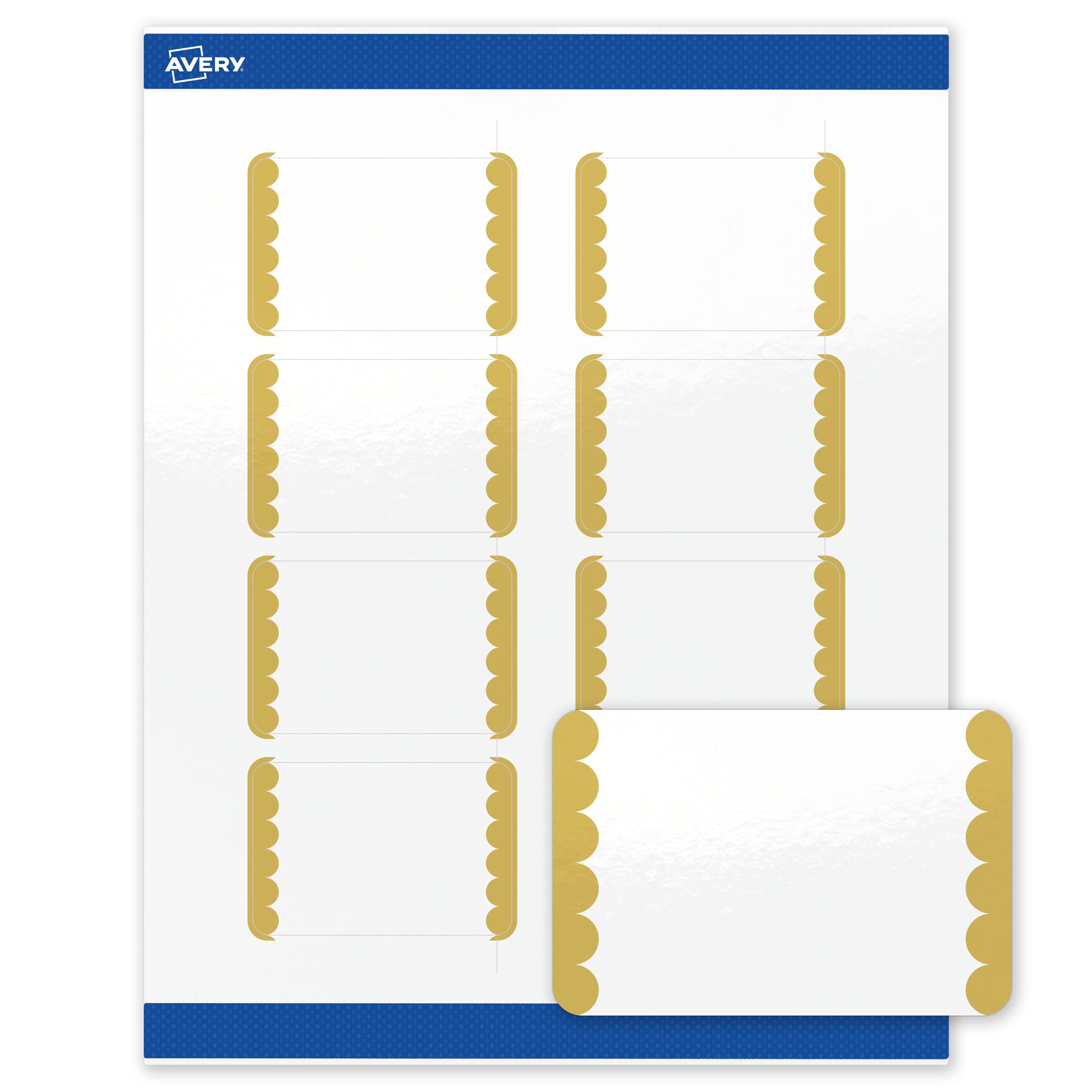 "Avery - Labels, 2"" x 3"", Glossy Gold Dots Edge - White" price history on PriceWatchPro