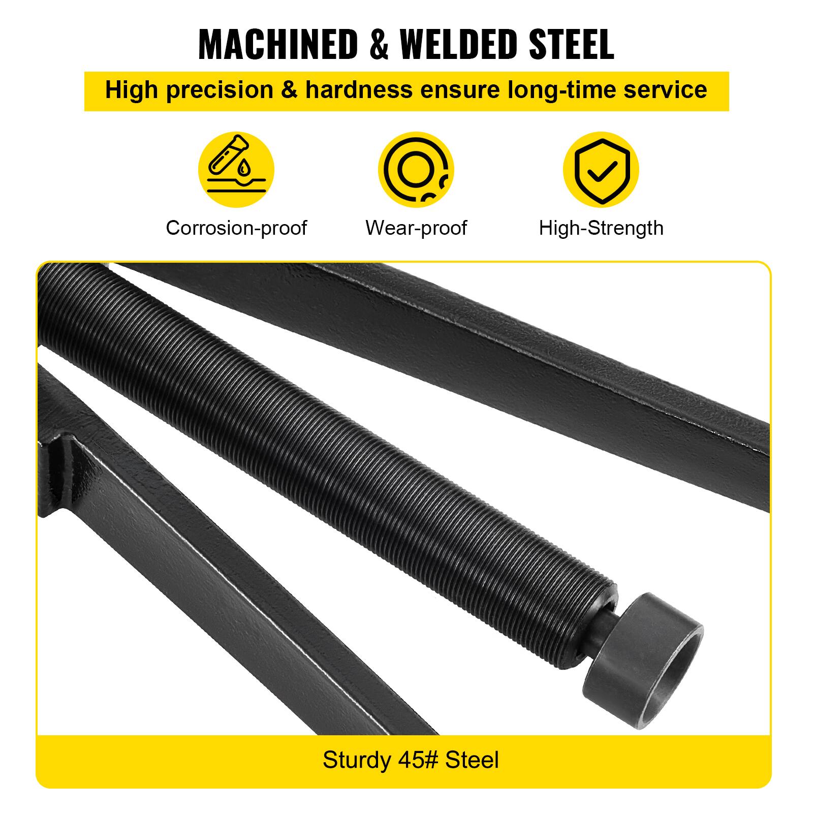 MACHINED & WELDED STEEL  
High precision & hardness ensure long-time service  
Corrosion-proof  
Wear-proof  
High-Strength  
Sturdy 45# Steel