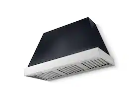 AGA - 48 inches - Externally Vented - Wall Range Hood - Gloss Black