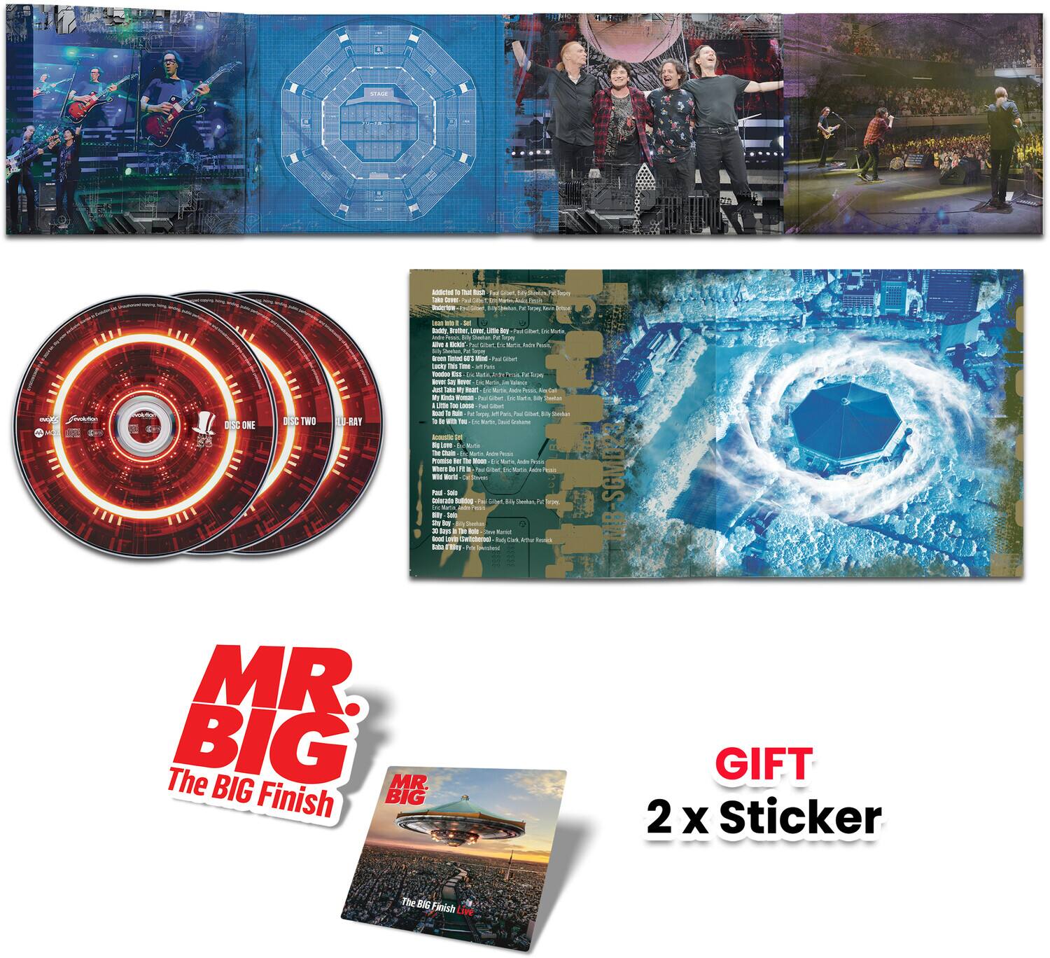 "Mr. Big - The BIG Finish Live - 2 MQA-CD + Blu-ray + Gift ""2x Stickers""   - COMPACT DISCS" price history on PriceWatchPro