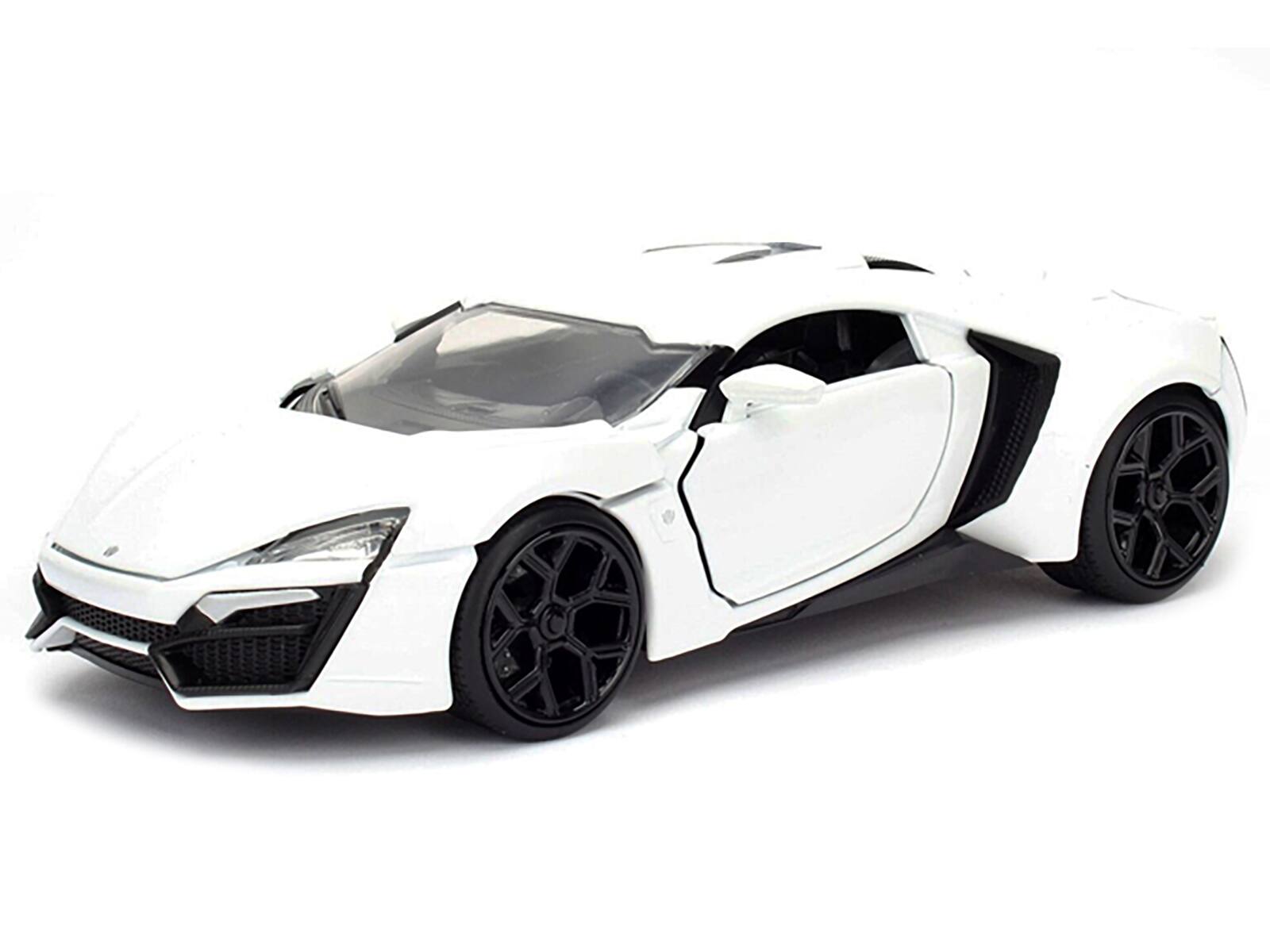 Alt View 1. Jada - Lykan Hypersport White 1/24 Diecast Model Car by Jada.