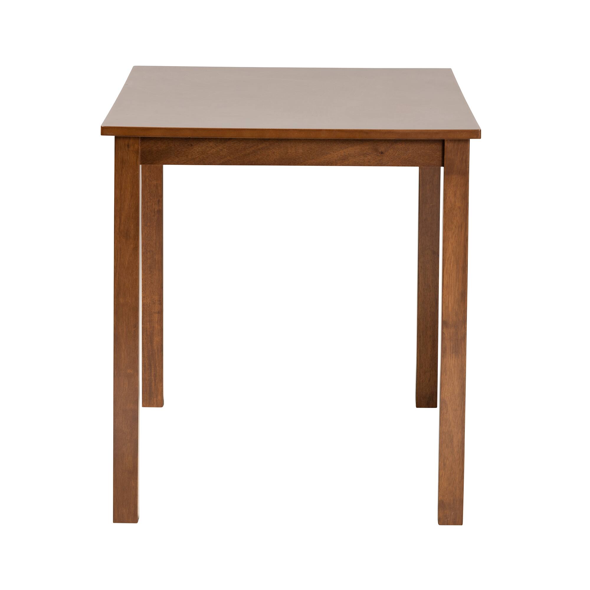 Left. Baxton Studio - Eveline Modern Finished Wood 43-Inch Dining Table - Walnut Brown.