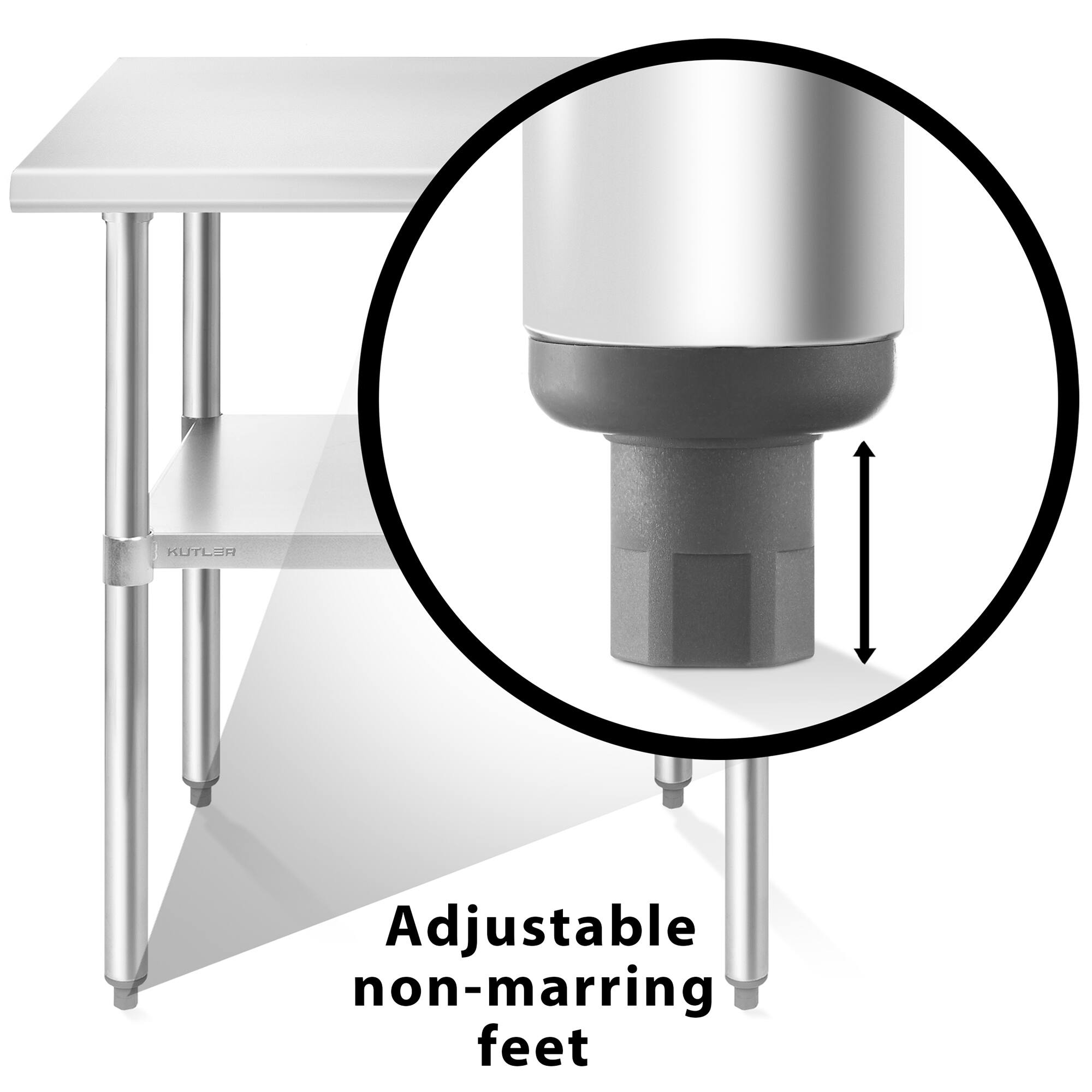 KUTLER Adjustable non-marring feet