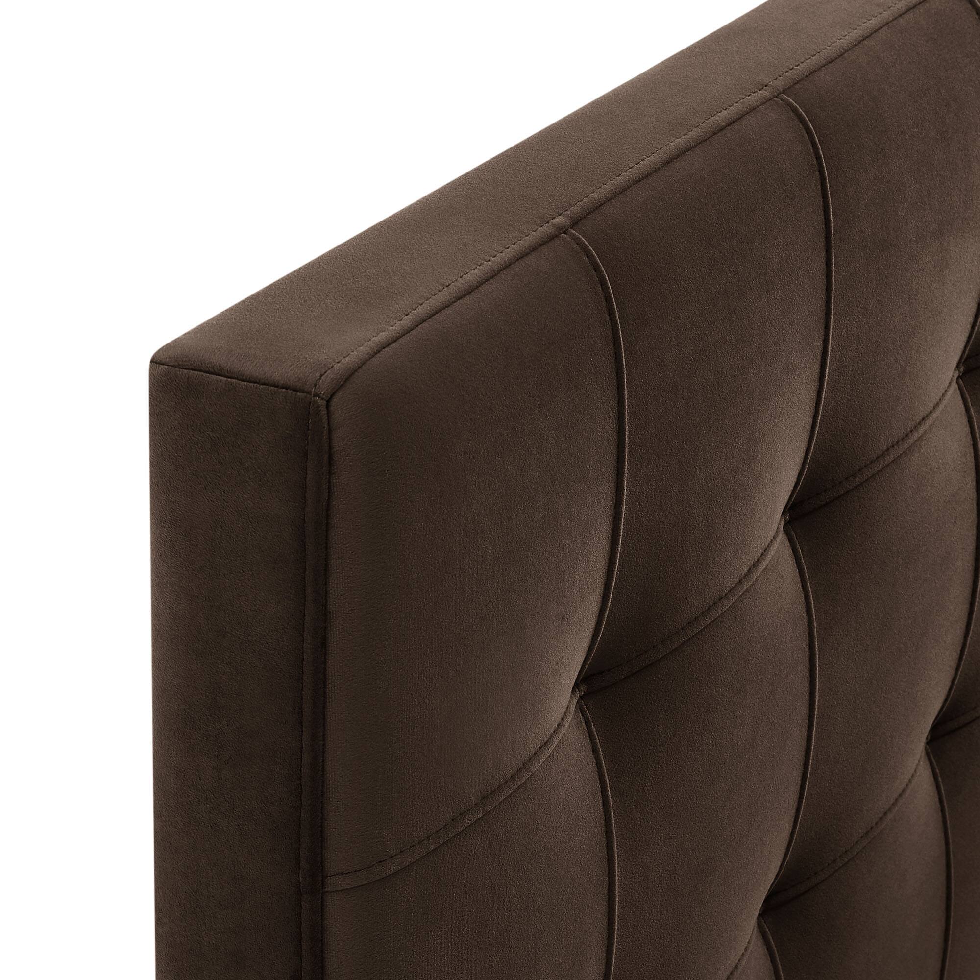 Alt View 4. Modway - Lily Biscuit Tufted Performance Velvet Headboard by Modway - Chocolate Brown.