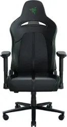 Razer - Enki X Essential Gaming Chair - Black/Green - Front_Zoom