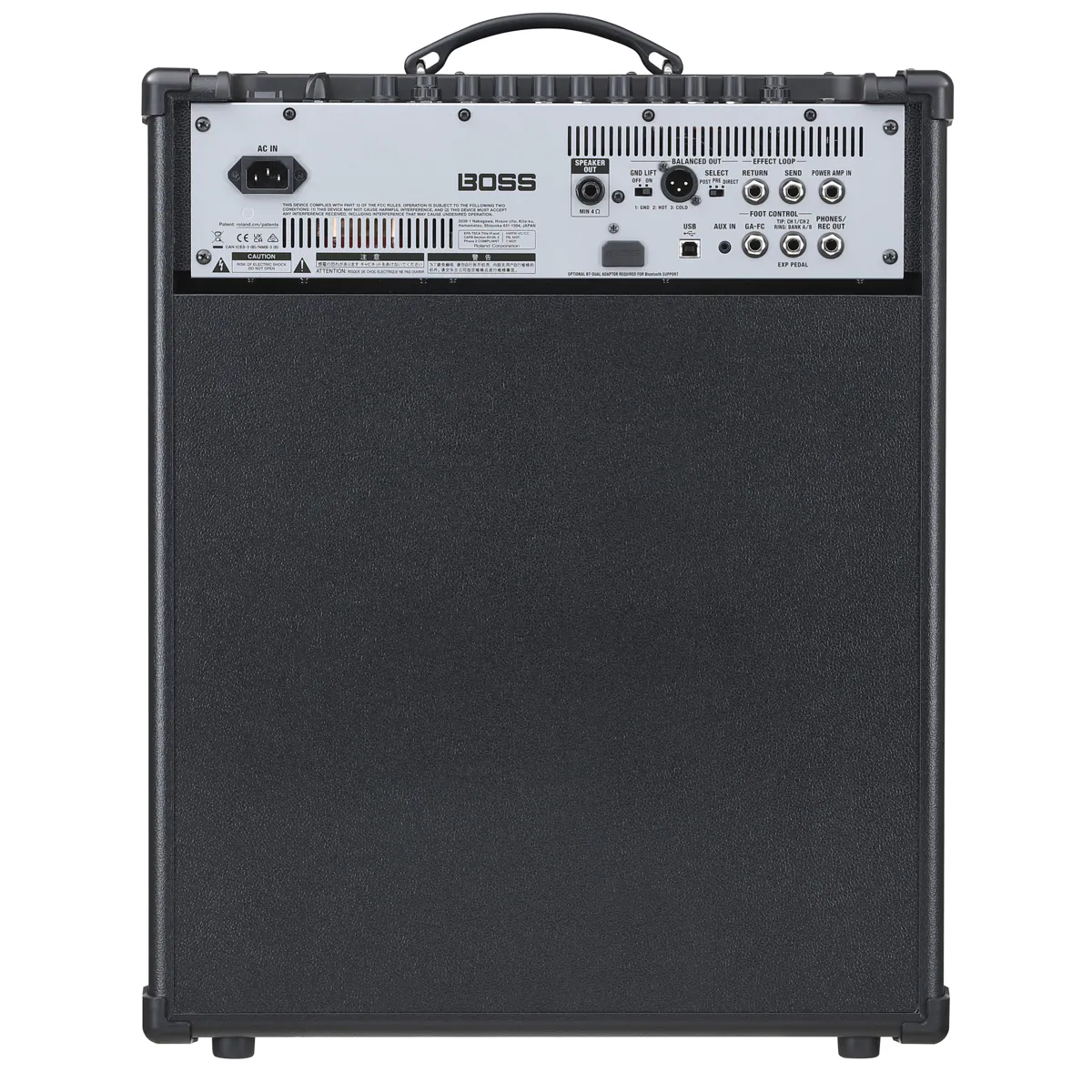 DT Al - BOSS SPEAKER - T - A - HAN. - SELEIT C 1 PO - a - i CE cE I - LONR - PRONES HUPL SAF0 ! - E auf CaTO - A

AC IN  
BOSS  
CE 05 A  
A

SPEAKER  
OUT  
BALANCED OUT  
EFFECT LOOP  
RETURN  
SEND  
FOOT CONTROL  
PHONES / AUX  
USB  
AUX / GA-FC  
REC OUT  
EXP PEDAL