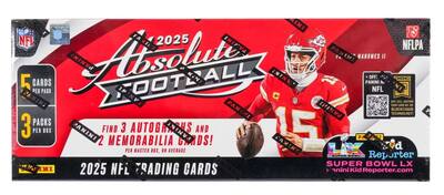 booster box football cards 50ct. PresstiBundle Set and top 2025 Panini Absolute Football Mega
