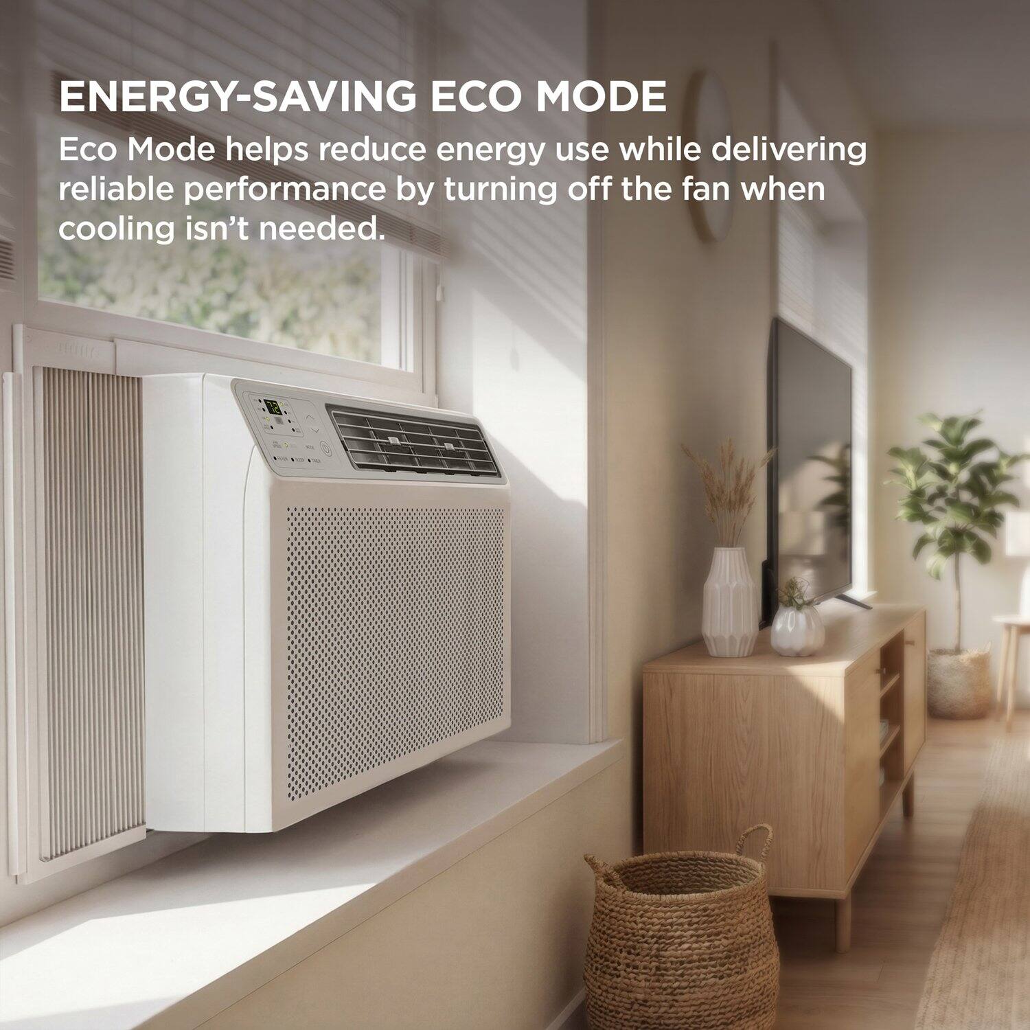 ENERGY-SAVING ECO MODE

Eco Mode helps reduce energy use while delivering reliable performance by turning off the fan when cooling isn't needed.