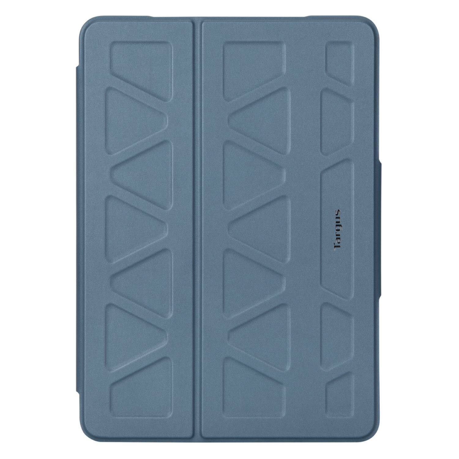 Front. Targus - Pro-Tek Antimicrobial Case for iPad (9th, 8th and 7th gen.) 10.2", iPad Air 10.5", and iPad Pro 10.5" - Blue.