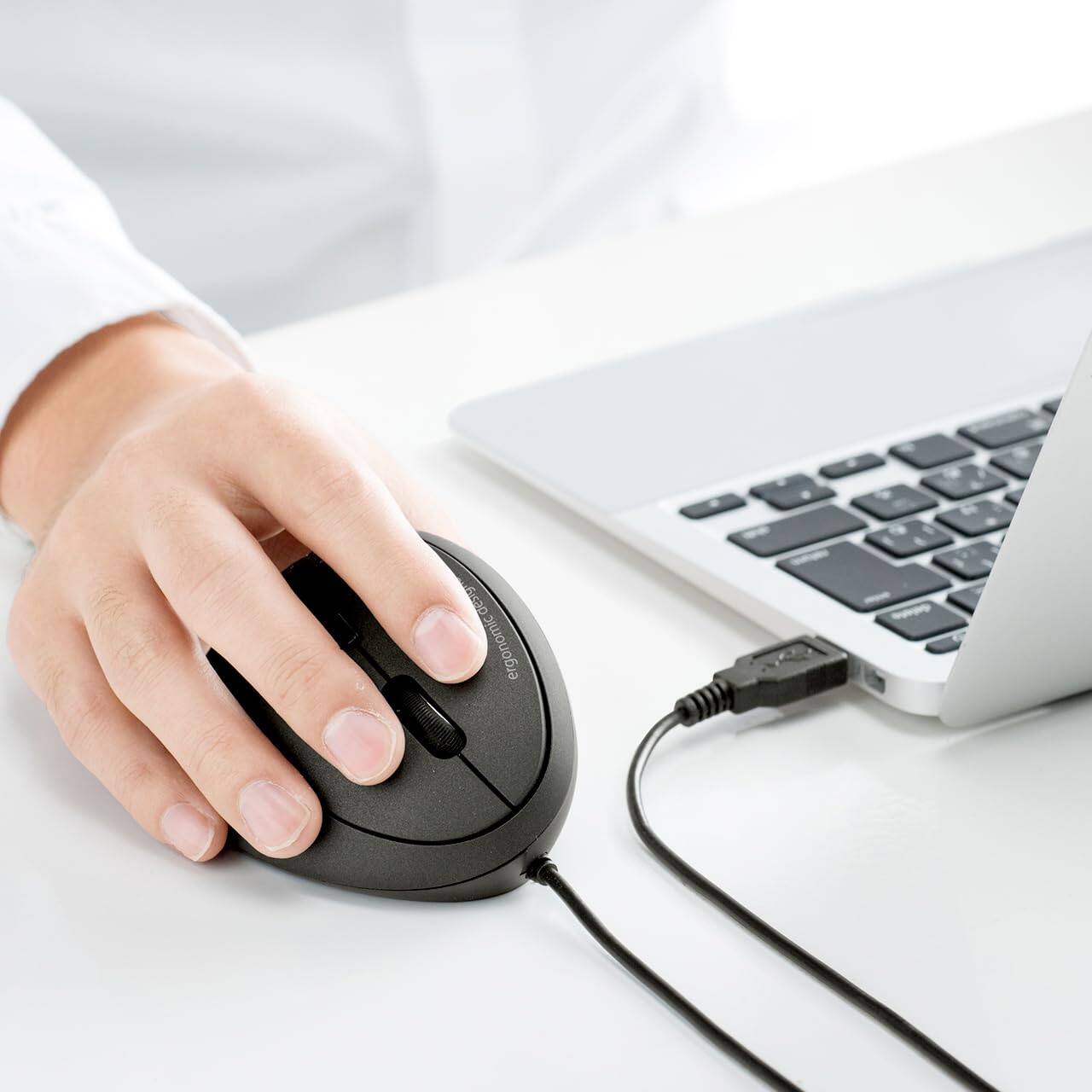 Earthley Blooms Wired Mouse Optical Vertical Mice For Hands Reduce ...