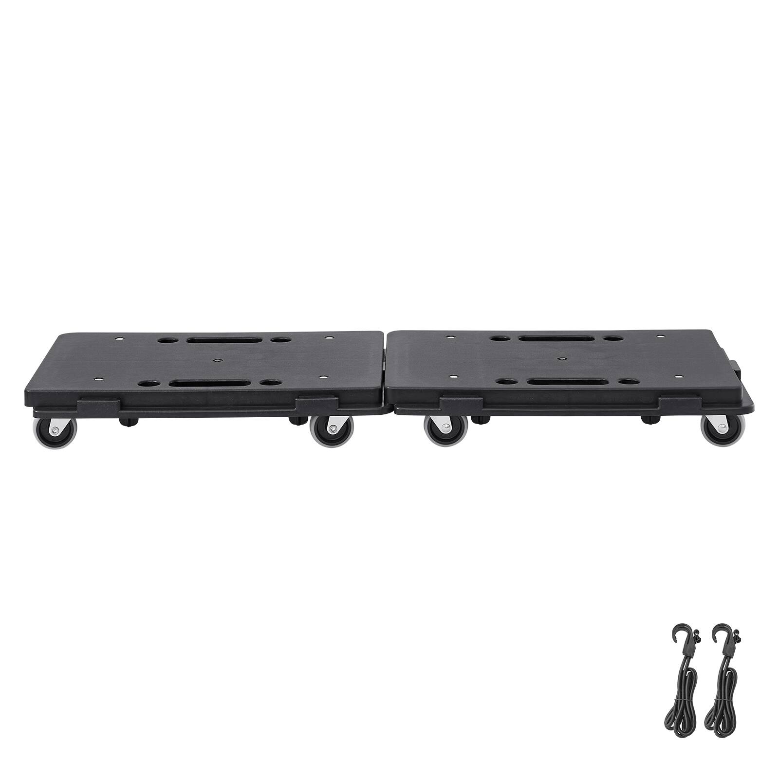 Alt View 5. VEVOR - Furniture Dolly, 500 lbs Capacity Each Count, Furniture Mover with Wheels, Portable Moving Rollers 4 Wheels Heavy Duty - Black.