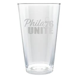 Great American Products - Philadelphia 76ers Etched 16oz. Rally Cry Pint Glass - Multicolor