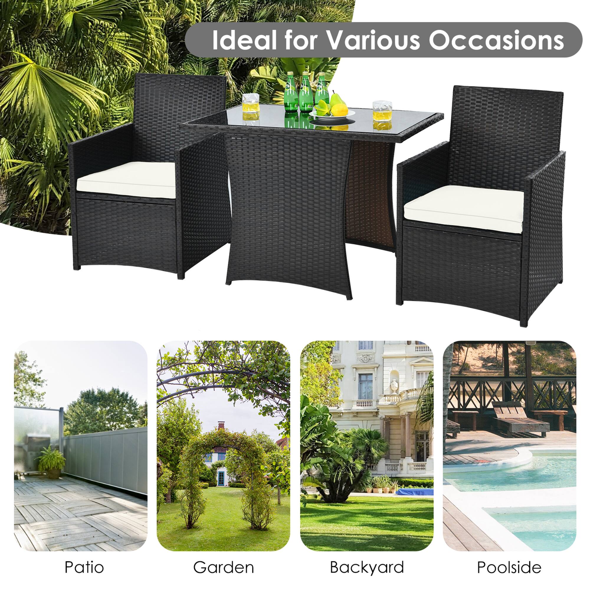Ideal for Various Occasions

Patio  
Garden  
Backyard  
Poolside