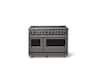 Viking - 48 in. Wide 8 Burner 7-Series Dual Fuel Frestanding Self-Clean Range - Damascus Gray