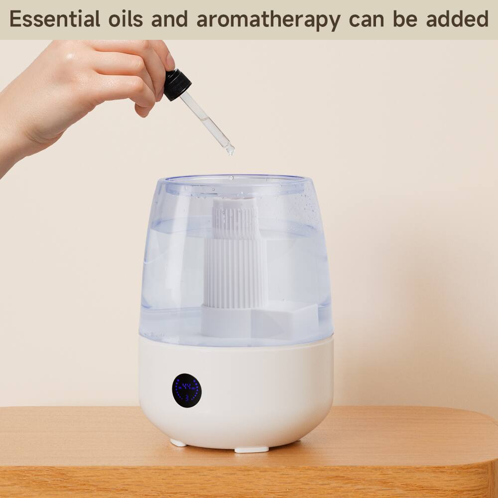 Essential oils and aromatherapy can be added