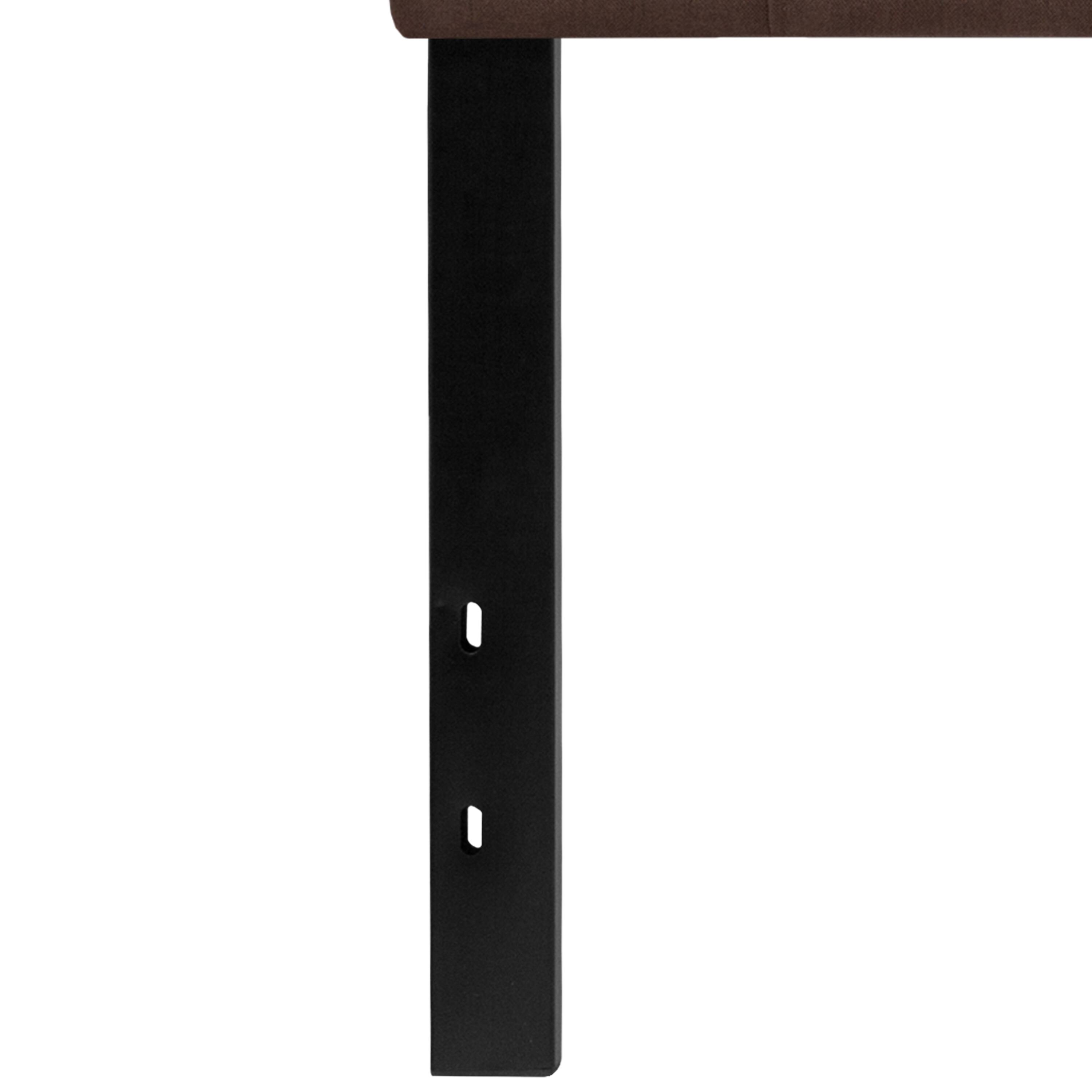 Alt View 7. Emma + Oliver - Quilted Tufted Upholstered Headboard - Dark Brown.