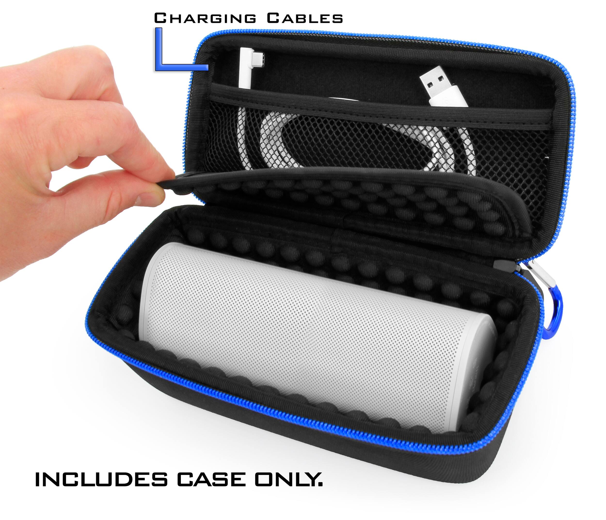 CHARGING CABLES  
INCLUDES CASE ONLY.