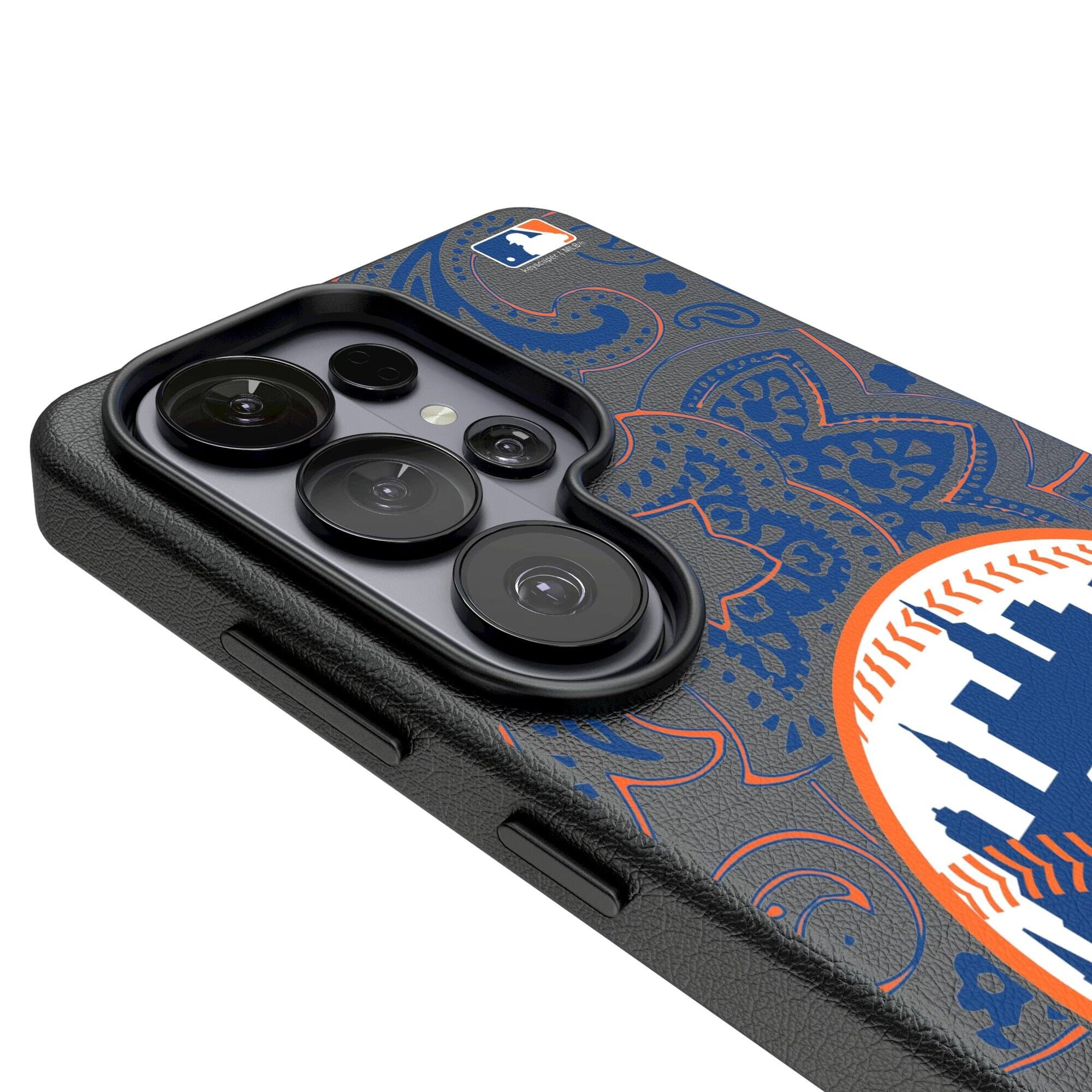 Alt View 2. Keyscaper - Paisley Galaxy Magnetic Bump Case - S25 Ultra - Black.