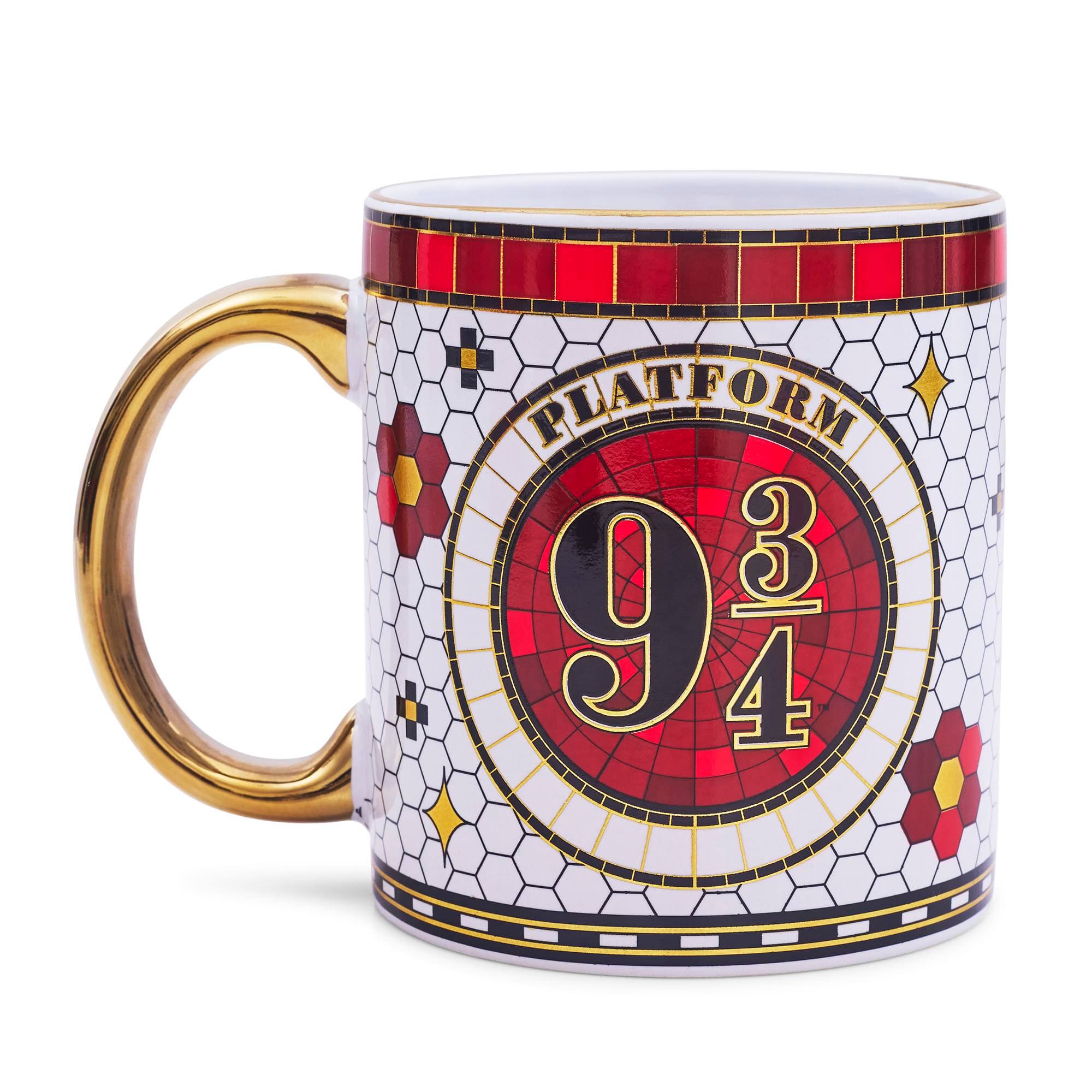 Alt View 1. Silver Buffalo - Harry Potter Platform 9 3/4 Electroplated Ceramic Mug | Holds 20 Ounces - White.