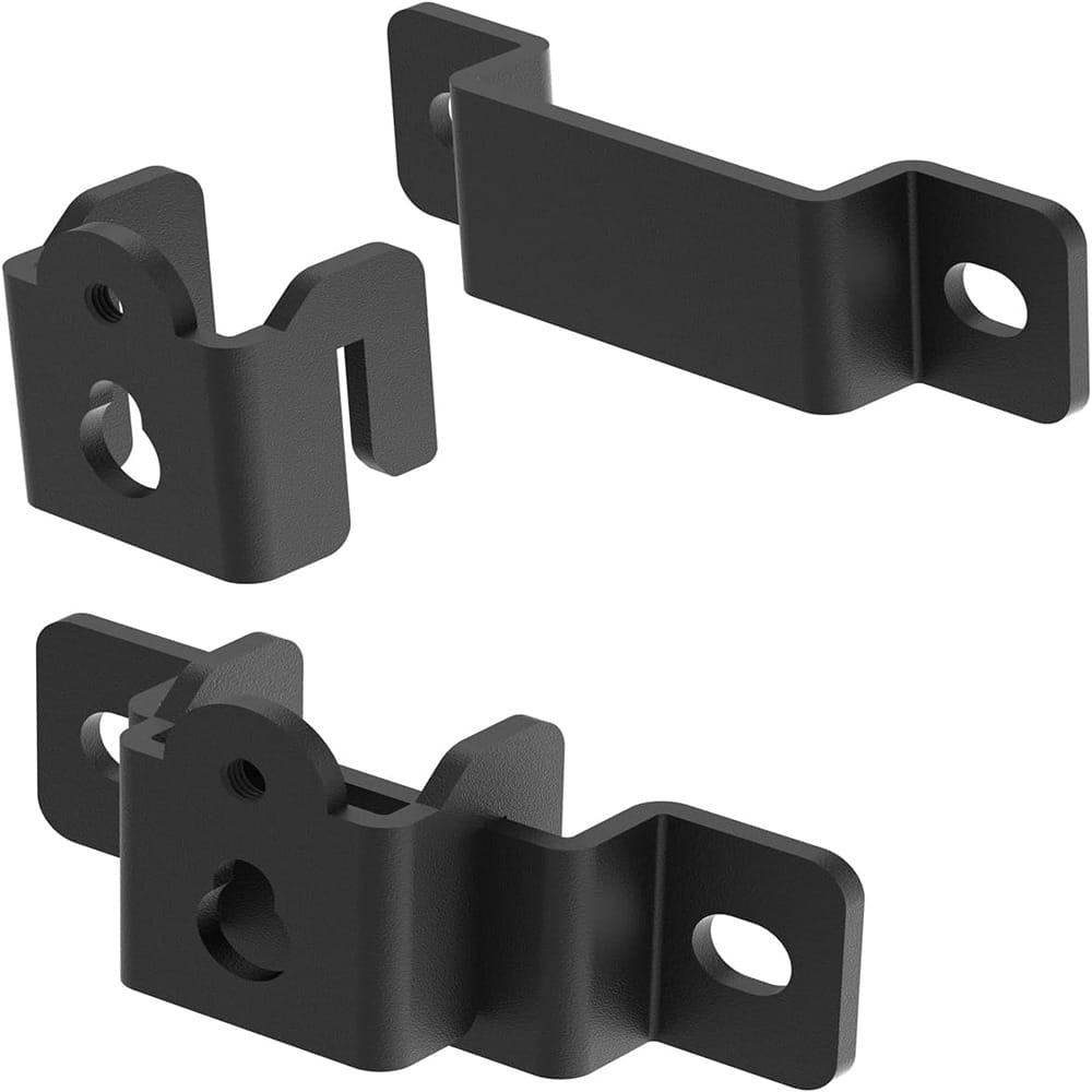 Schertz - Universal Speaker Wall Mounts – Wall Brackets for Surround Sound, Bookshelf Speakers & Soundbars – Compatible with Most - Black
