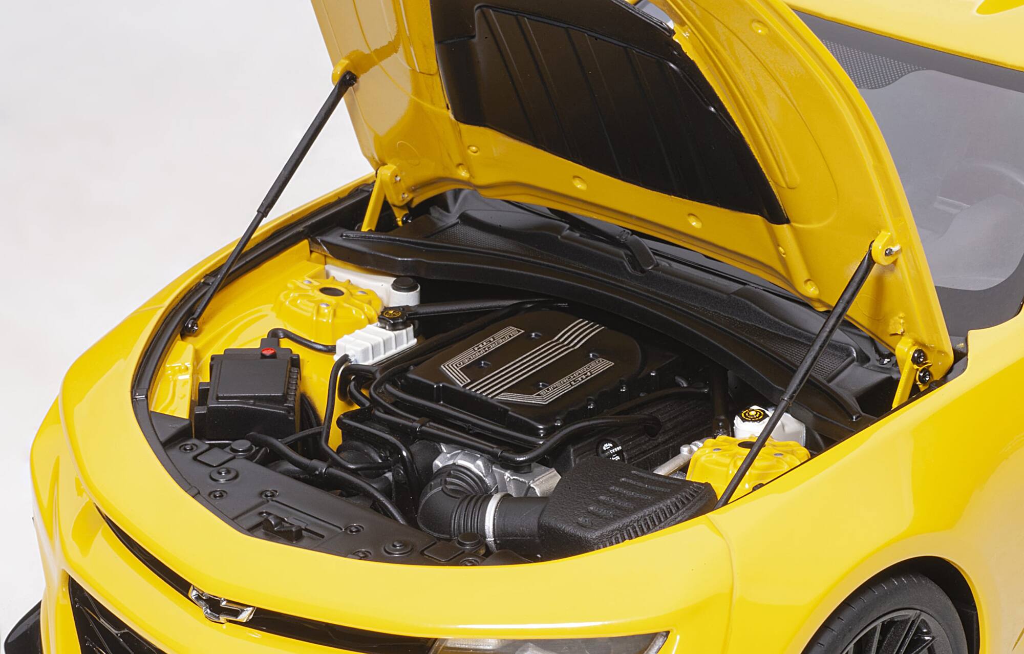 Alt View 2. Autoart - Chevrolet Camaro ZL1 Bright Yellow 1/18 Model Car by Autoart.