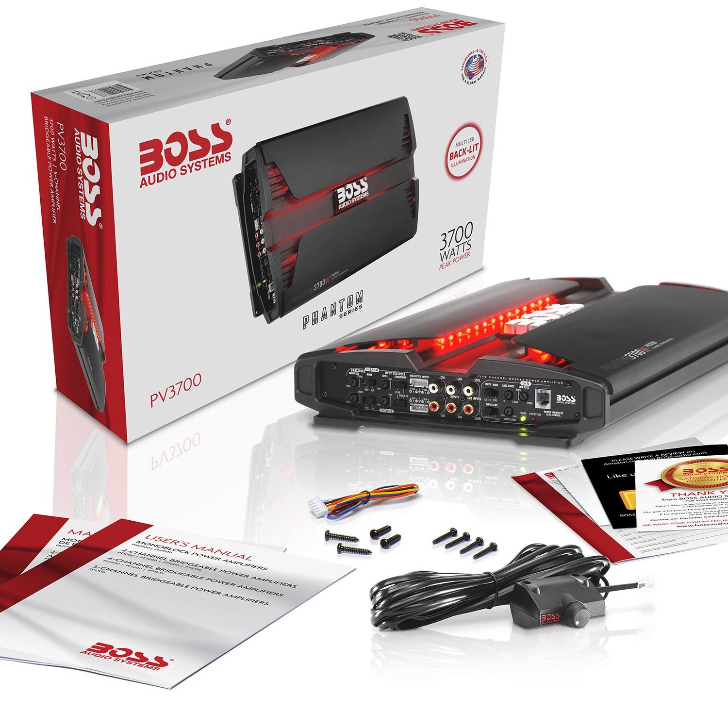 BOSS Audio Phantom Series 5 Channel Class A/B MOSFET Car