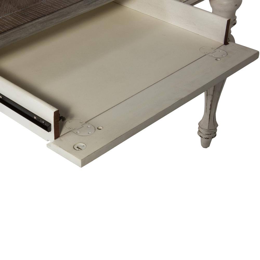Alt View 8. Liberty Furniture Industries - Magnolia Manor Writing Desk in Antique White - White.