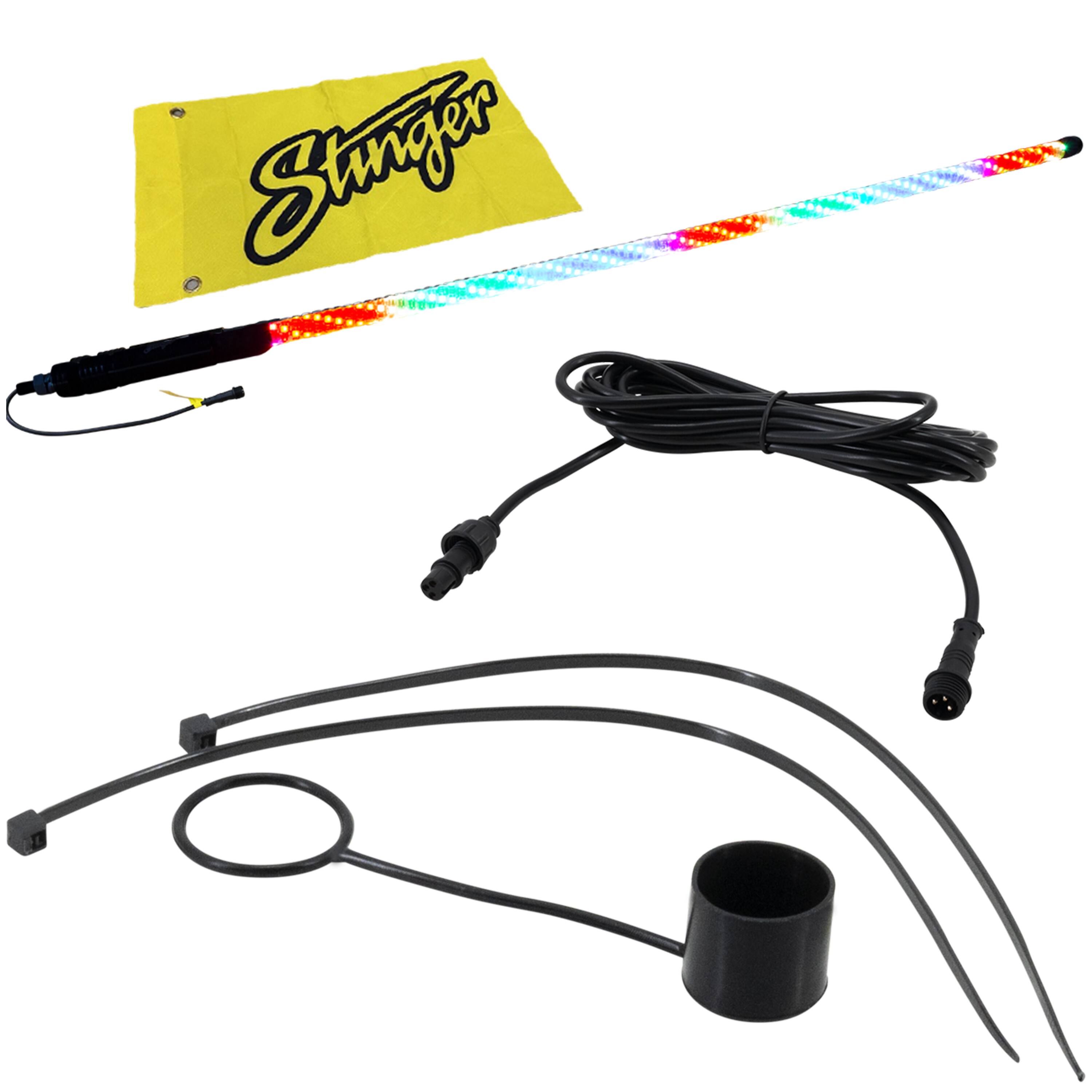Stinger - enLIGHT10 4’ Dynamic RGB Whip Light - Multi
