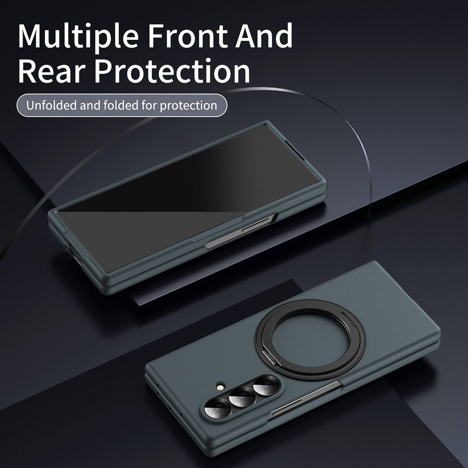Multiple Front And Rear Protection  
Unfolded and folded for protection