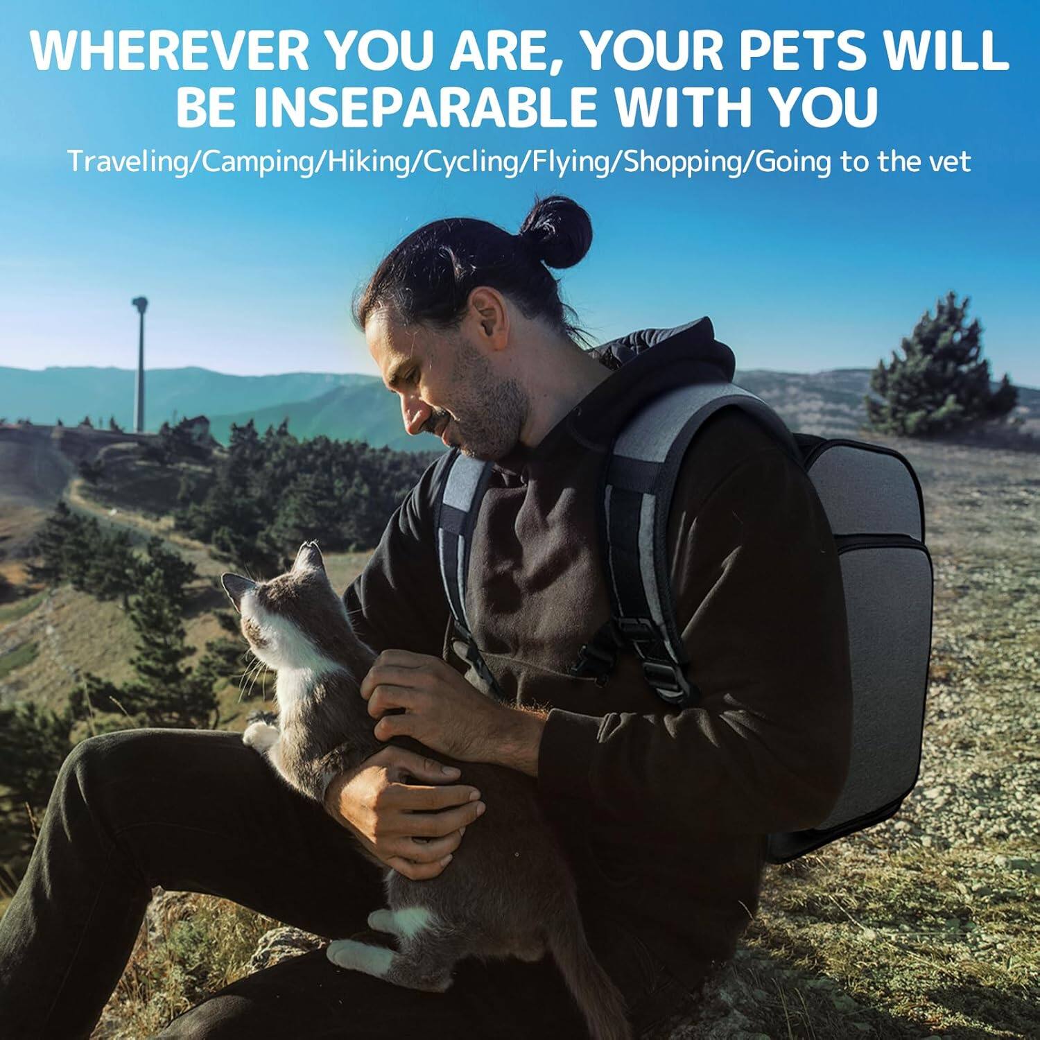 WHEREVER YOU ARE, YOUR PETS WILL BE INSEPARABLE WITH YOU

Traveling/Camping/Hiking/Cycling/Flying/Shopping/Going to the vet