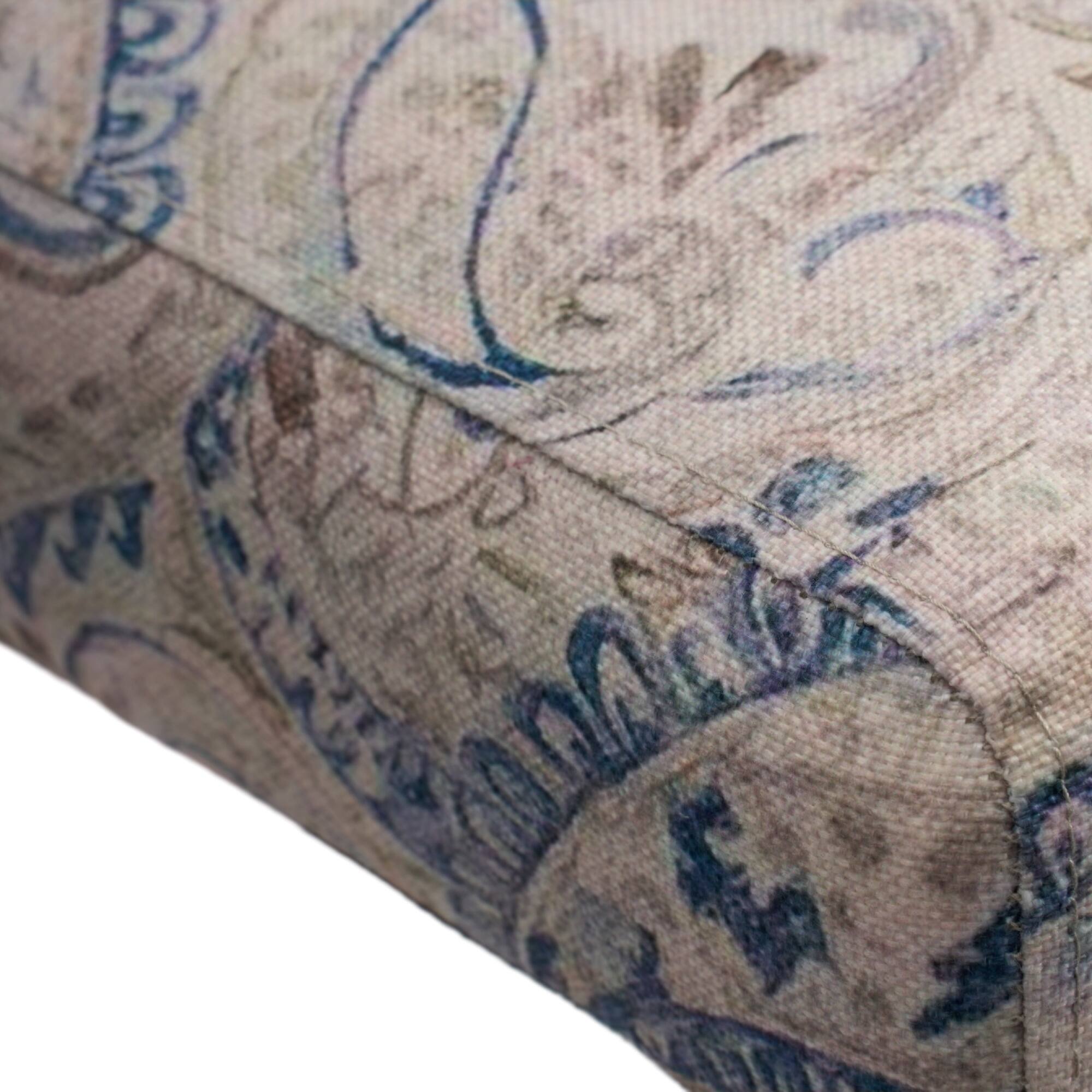 Left. FERPIT - FERPIT 2 Pack Stylish Modern Upholstered Dining Chairs, Paisley - Paisley.
