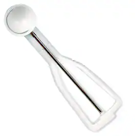 Norpro - Ice Cream and Cookie Scoop – Handle, Spring Action Release - White