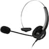 Front. AGPtek - Call Center Hands-Free Noise Cancelling Corded Monaural Headset with Mic Mircrophone - Black.