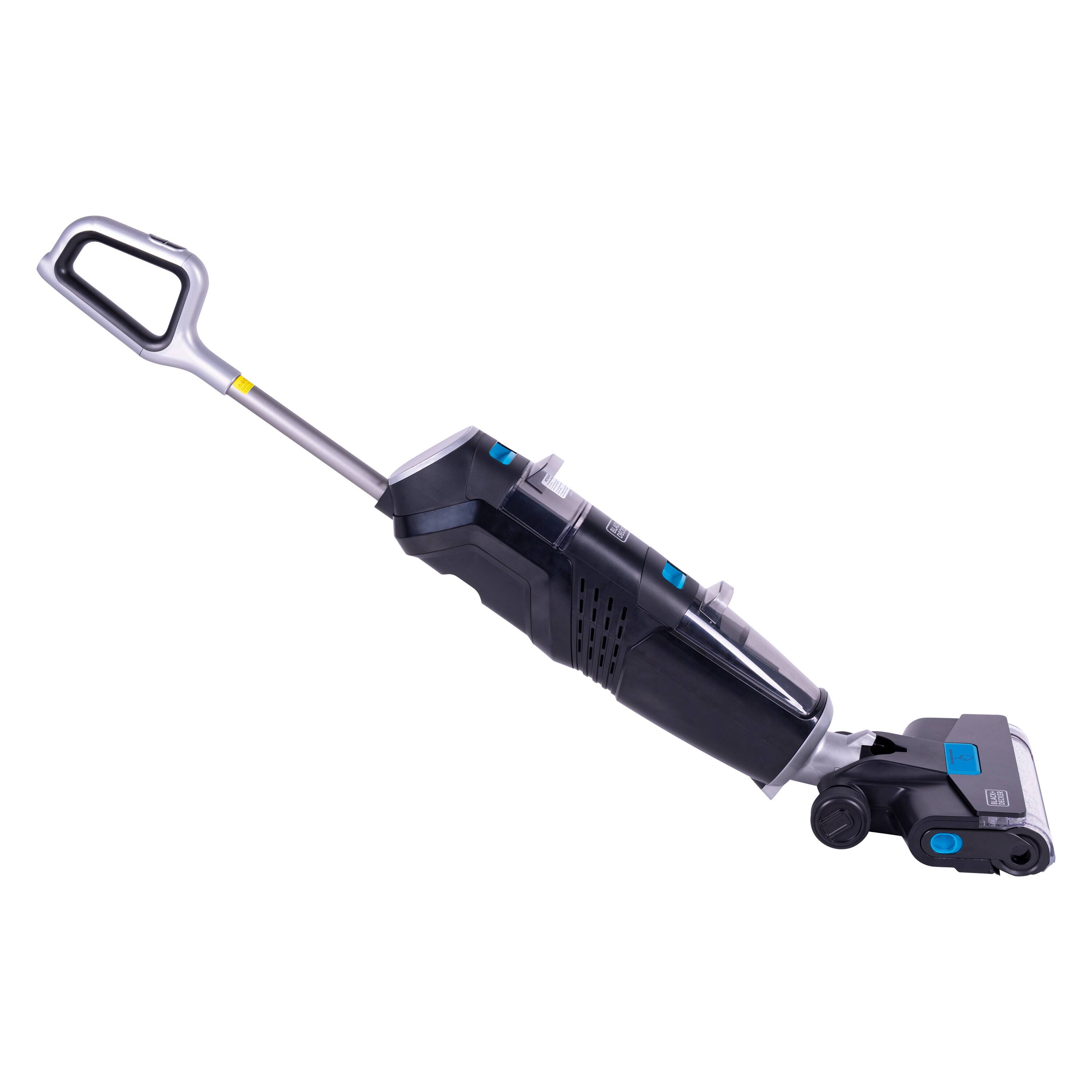 Back. Black+Decker - Black & Decker Cordless Multi-Surface Vacuum & Wash Duo with Cleaning Accessories (BXUVXA01) - Black and Blue.