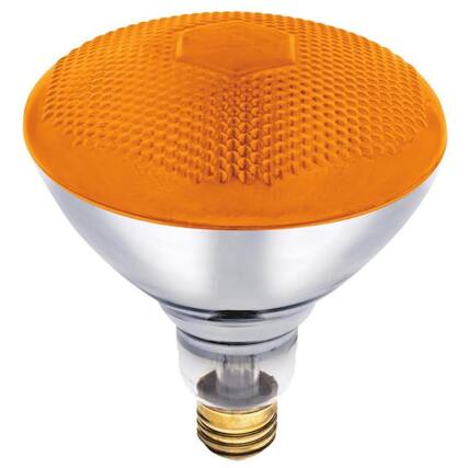 Front. Westinghouse - 100 W E26 Reflector Incandescent Bulb E26 (Medium) Amber 1 pk.