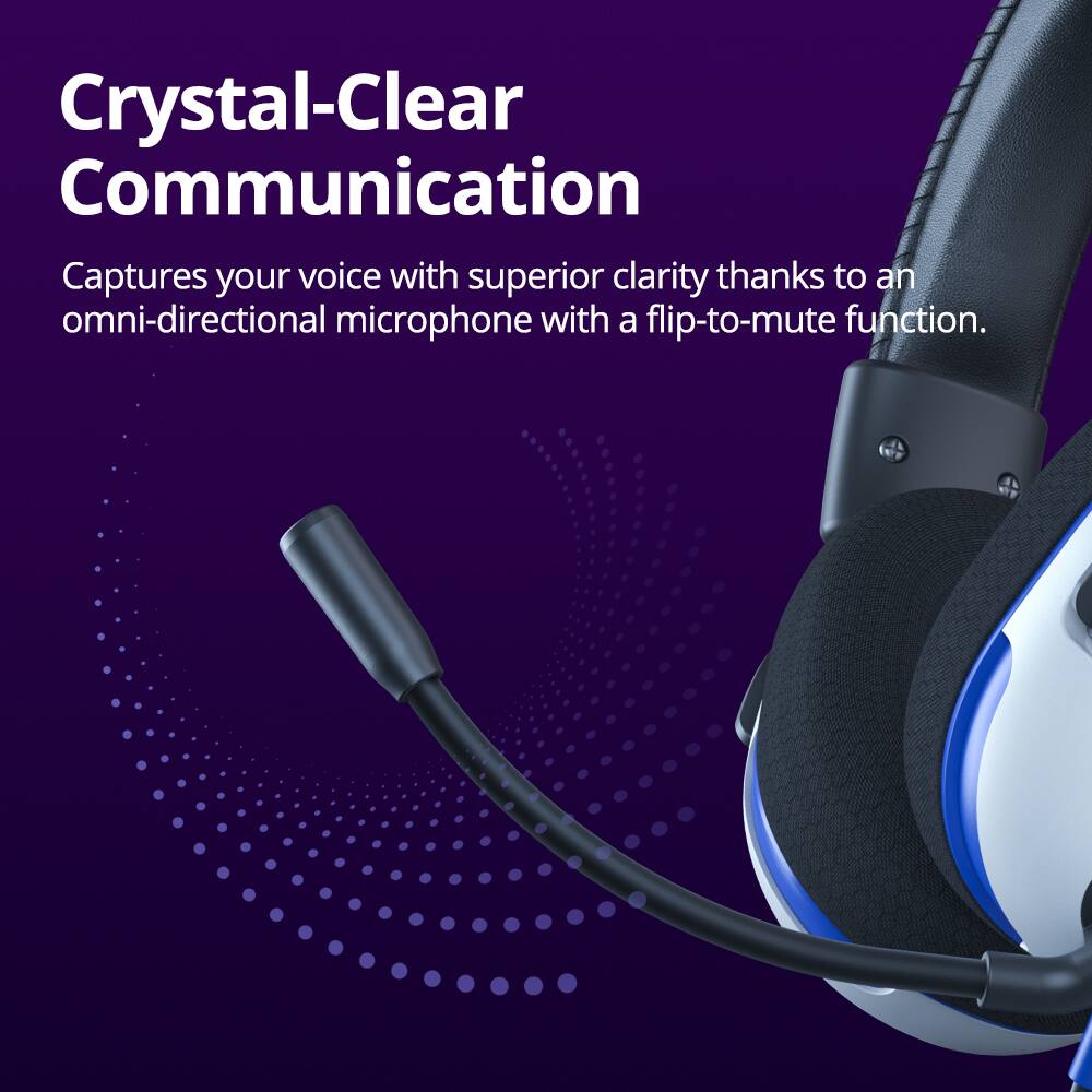 Crystal-Clear Communication: Captures your voice with superior clarity thanks to an omni-directional microphone with a flip-to-mute function.