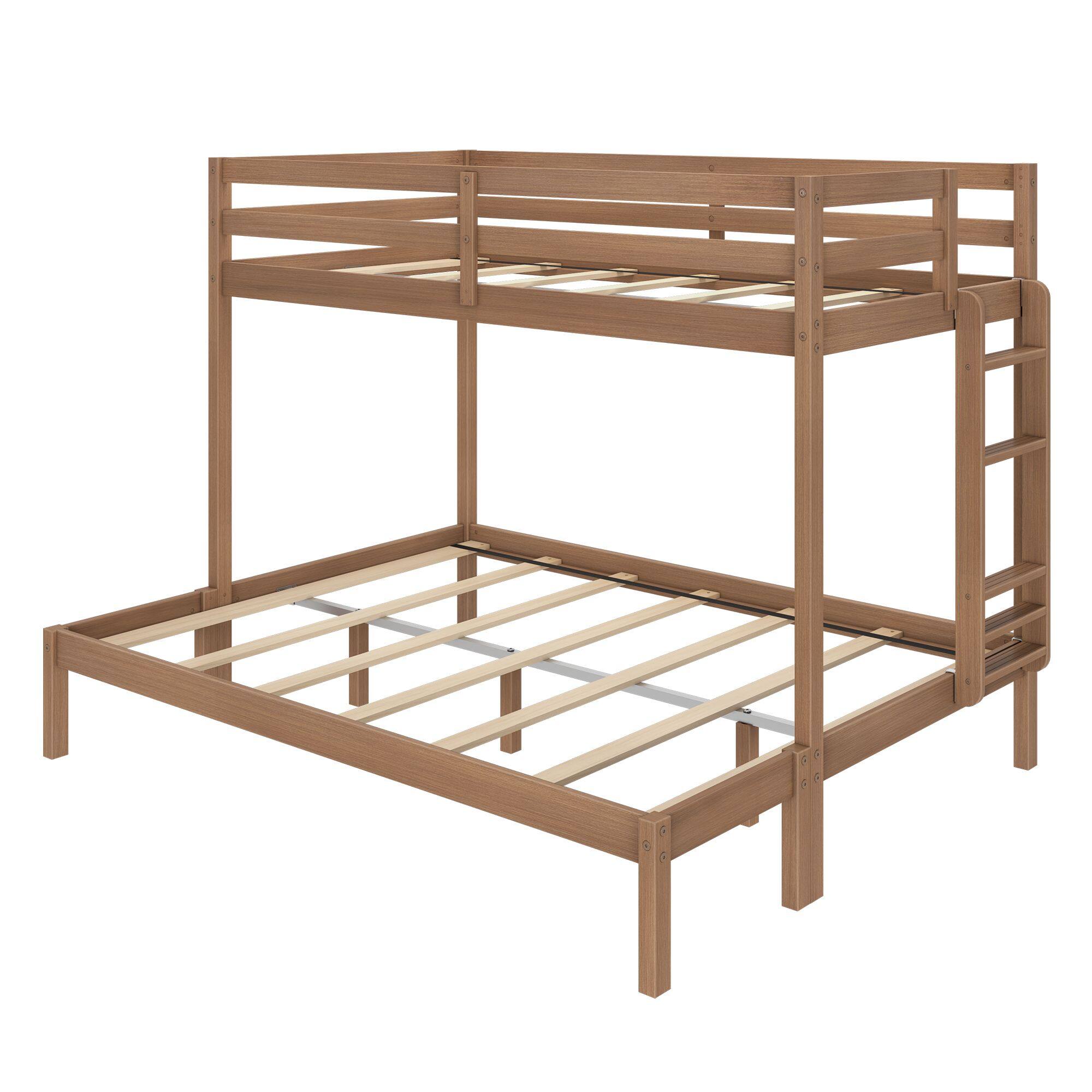 Alt View 3. Grain & Grove - Bear Plywood Twin XL/Queen Bunk, Embossed Pecan - Pecan.